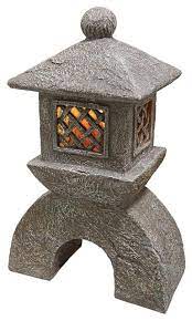 Japanese Pagoda Solar Lantern Statue Asian Garden Statues And Yard Art By Design Toscano Al58699uk Houzz