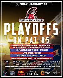 Buffalo's craft beer scene continues to evolve and diversify. Playoffs On Patios To Return To Chippewa For Buffalo Bills Afc Championship Game