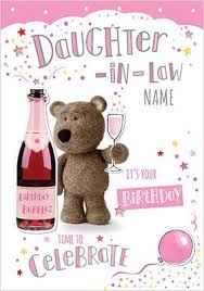 Maybe you would like to learn more about one of these? Barley Bear Daughter In Law Personalised Birthday Card Funky Pigeon
