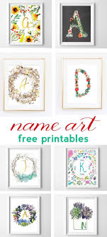 Name Art And Alphabet Printables Free Printable Art Free Printable Art Free Printable Wall Art Art Wall Kids