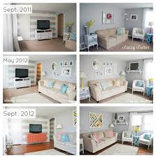 Not only do gray living room walls work well with lots of other hues, like any other earth tone, but it can also instantly bring warmth and depth to even the starkest of want to go to the dark side? Coral And Mint Living Room Reveal Classy Clutter
