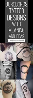 The artist carry's out exotically dealing in this tattoo, along with shading, which brings out the realism in the tattoo. 54 Ouroboros Tattoo Designs With Meaning And Ideas