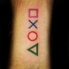 50 Playstation Tattoo Designs For Men Video Game Ink Ideas Videogameroomideas In 2020 Playstation Tattoo Gaming Tattoo Tattoos