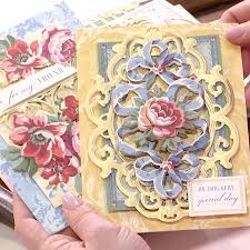 What you get (48) 5 x 7 folded cards; Painted Garden Decoupage Anna Griffin Cards Anna Griffin Cute Birthday Cards