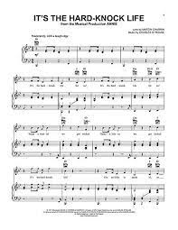 Repeated throughout song in background: It S The Hard Knock Life Digital Sheet Music Sheet Music Piano Sheet Music