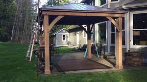 Pt 3 Costco Yardistry 12x14 Wood Gazebo Final Assembly Patio Gazebo Gazebo Costco Gazebo