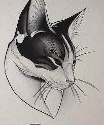 Trendy Tattoo Ideas Desing Draw Sketch Ideas Cat Tattoo Designs Cats Art Drawing Tattoo Illustration