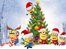 Merry christmas minionsholiday wallpaper character wallpaper hd 2560×1600. Minions Christmas Tree Desktop Nexus Wallpapers Minony Oboi S Minonami Risunki Personazha Disnej