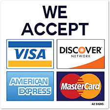In order to protect your account, we need to know who you are. Amazon Com We Accept Visa Mastercard American Express Amex Discover 3 5 X 3 5 Inch Credit Card Sign Vinyl Sticker Indoor And Outdoor Use Rust Free Uv Protected Waterproof Self Adhesive Office Products