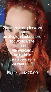 Powiem tak, dopadały mnie różne choroby ale ostatnio to jakieś combo do  hiper kwadratu. Bardzo chciałam wrócić do śpiewania ale nie byłam totalnie  na siłach by cokolwiek wydusić z siebie. To jest ...