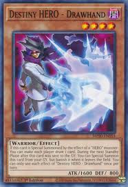 In simpler terms, it's when one takes a group of cards from another deck to enable one to draw from the deck one actually wants to run. Destiny Hero Drawhand Yugipedia Yu Gi Oh Wiki