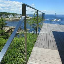 Aluminum posts, stainless steel posts, wood posts China Outdoor Deck Railing Systems Stainless Steel Cable Railing Tension China Cable Railing Railing
