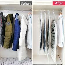Vacuum Bag Pendant Saves Space For Clothes Dustproof Wardrobe Storage Bag Sealed Storage Bag Compression Hanger In 2020