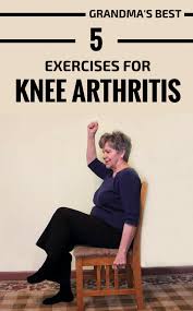 Grandma S Best 5 Exercises For Knee Arthritis Knee Arthritis Knee Exercises Yoga For Arthritis