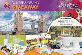 Win 1 Of 63 Prizes Including Trip Gift Cards Sewing Machine Or 2021 Quilt Art Engagement Calendar In 2020 Grands Win For Life Sweepstakes