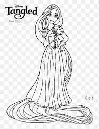 Rapunzel, crown princess of corona, is a spirited and determined young woman. Buku Mewarnai Rapunzel Disney Princess Tangled Fairy Tale Disney Princess Putih Anak Png Pngegg