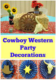 Beautiful ceremony decor ideas in western style. Cowboy Western Party Decorations