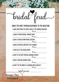 Bridal Feud Bridal Shower Games Pdf Printable Download Etsy Bridal Shower Games Funny Paris Bridal Shower Fun Bridal Shower Games