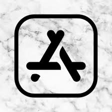 Appstore White Marble Icon App Store Icon Iphone Photo App App Icon