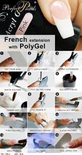 How to do your polygel nails at home prep the nails. French Nail Extensions With Polygel Extensions French Polygel Genel Gel Nails Diy Diy Nails Diy Acrylic Nails