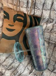 VHTF Starbucks Iridescent Rainbow Wave Tumblen Venti 24 oz Tumbler