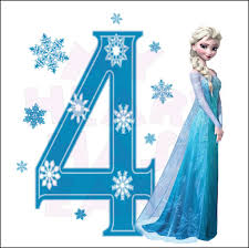 Disney S Frozen Elsa Birthday With Number 4 Instant Download Digital Clip Art My Heart Has E Frozen Theme Party Frozen Birthday Theme Disney Frozen Birthday