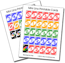 Players take turns matching a card in their hand with the current card shown on top of the deck either by color or number. Printable Uno Cards