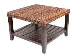 3r studios striped round water hyacinth and seagrass coffee table ottoman. Birdrock Home Woven Seagrass Coffee Table Mahogany Wood Frame Fully Assembled Buy Online In Dominica At Dominica Desertcart Com Productid 35760674
