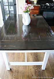 This easy and cheap diy table can give any space in your home with a comfortable and rustic vibe! Fabulous Ikea Hack Farmhouse Tables The Cottage Market