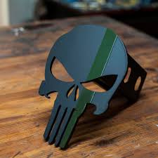 The company thin blue line usa offers its own punisher skull sweatshirts and patches, but denies any correlation with vigilante justice. Punisher Trailer Hitch Cover Thin Od Green Line Kempter Kustoms