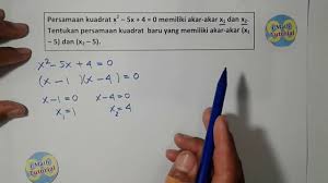 Maybe you would like to learn more about one of these? Tutorial Cara Mudah Menentukan Persamaan Kuadrat Baru Yang Dari Akar Persamaan Lamabagian 1 Youtube