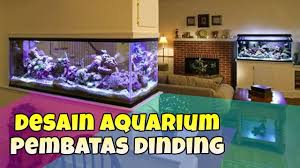 Itulah indah dan uniknya bila ruang tamu mempunyai lantai aquarium. Desain Aquarium Cantik Untuk Pembatas Ruangan Youtube