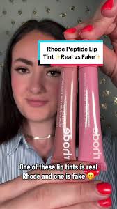 Which one do you think is real Rhode Peptide Lip Tint and which one is  fake? 👀🫠 The reveal will be up soon! 🤭 Disclaimer: this video is for  entertaining purposes only 🫶🏻 I do not support or promote ...