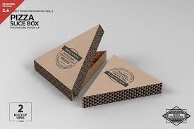 Download 1,098 packaging box template free vectors. Pizza Slice Box Packaging Mockup Food Box Packaging Pizza Box Design Packaging Mockup