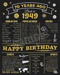 70th Birthday Present Ideas For Dad Uk 1949 Birthday Gift U K Version 70th Birthday Sign 70th Etsy Anniversary Gifts For Parents 60th Birthday Gifts Birthday Poster