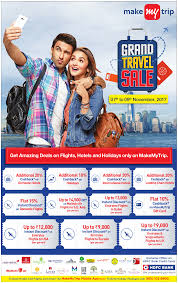 Traveling in a motorhome is akin to being in a home away from home. Make My Trip Grand Travel Sale Ad Bangalore Times 07 11 2017 Jpg Advert Gallery