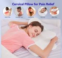 Amazon.com: Deason Cervical Neck Pillow, Memory Foam Neck Pillows for  Sleeping, Side Sleeper Pillow for Neck Pain Relief, Ergonomic Pillow, Ice  Silk ...