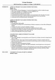 Construction Administrative Assistant Resume Inspirational Sample Idp For Project Ma Project Manager Resume Administrative Assistant Resume Job Resume Examples