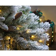 Check spelling or type a new query. Snow Flocked Mixed Pine Christmas Tree With Chasing Warm Led Lights We R Christmas