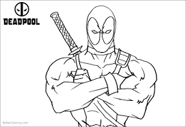 Fortnite art / fanart | personajes de videojuegos, mejores. Cute Easy Deadpool Coloring Pages Novocom Top