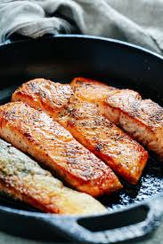 The flavor of salmon can be enhanced or meshed with other ingredients, although the basic practices for how to cook sa. Pan Seared Salmon Recipe So Easy To Make Primavera Kitchen