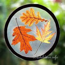 Die ursachen liegen sicher sowohl in der niedrigeren geburtenrate bei gleichzeitig gestiegenem einkommen: Basteln Im Herbst Mit Kindern Fensterbilder Mit Echten Herbstblattern
