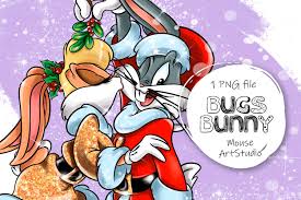 Bugs Bunny Lola Bunny Merry Christmas Happy New Year - Etsy UK