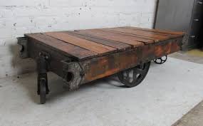 Factory cart coffee table lineberry factory cart vintage industrial coffee table railroad cart brandmojointeriors 5 out of 5 stars (155) $ 1,250.00 free shipping add to favorites factory cart coffee table carolinamoulding. Vintage Industrial Railroad Cart Coffee Table For Sale At 1stdibs