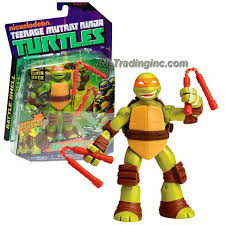Playmates Teenage Mutant Ninja Turtles Tmnt Battle Shell Series 5 Tall Figure Michelangelo W Storage Shell Nunchucks Shurikens Chain Sickle Teenage Mutant Ninja Turtles Mutant Mutant Ninja Turtles