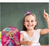 4 Mochilas Infantil Creche Escola Bichinho Fofa Atacado Cor Azul Desenho Do  Tecido Masculino