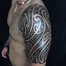 101 tribal arm tattoo ideas for men, incl chest and back! 75 Half Sleeve Tribal Tattoos For Men Masculine Design Ideas