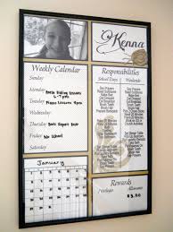 Responsibility Chart Dry Erase Chore Chart Personalized