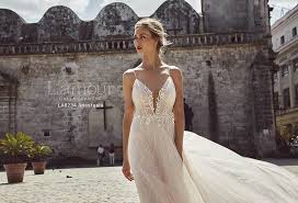 L Amour Anastasia Wedding Dresses Bridal Elegance Plunging Neckline Wedding Dress