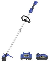 When the gas is gone, the trimming is done. Amazon Com Kt Kobalt 24 Volt Max 12 In Straight Cordless String Trimmer Battery Included Garden Outdoor